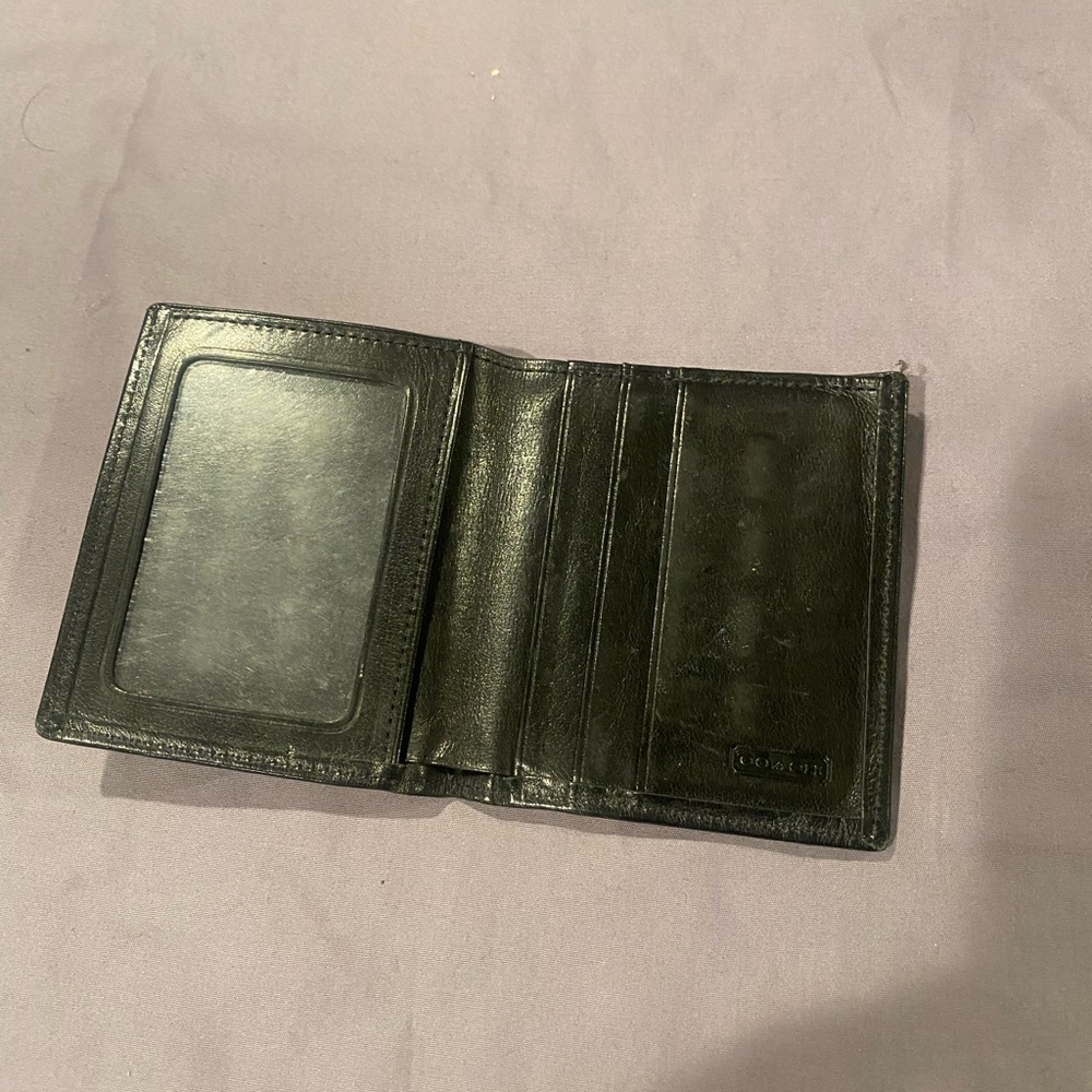 Coach Black Leather Wallet - Picture 3 of 6